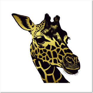 Giraffe Head Posters and Art